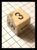 Dice : Dice - 6D - Chessex Half and Half Ivory and Speckle with Black Numerals - Ebay Feb 2012